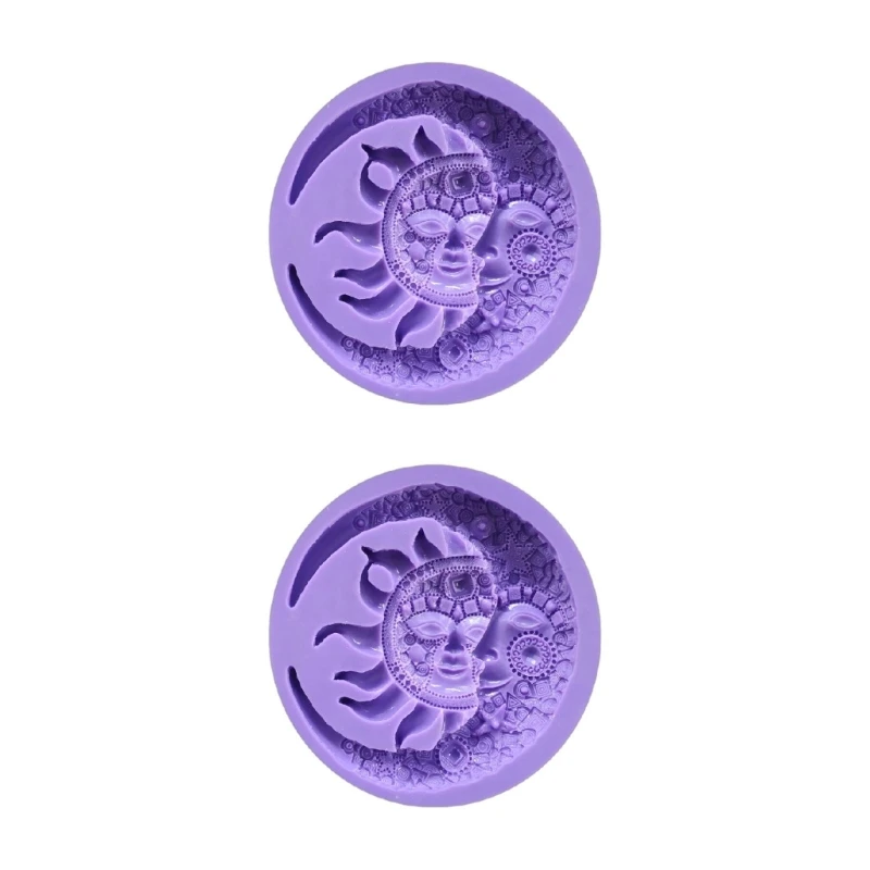 DIY Resin Mold Suitable for Jewelry Silicone Resin Molds Including European Moon for Sun Silicone Mold