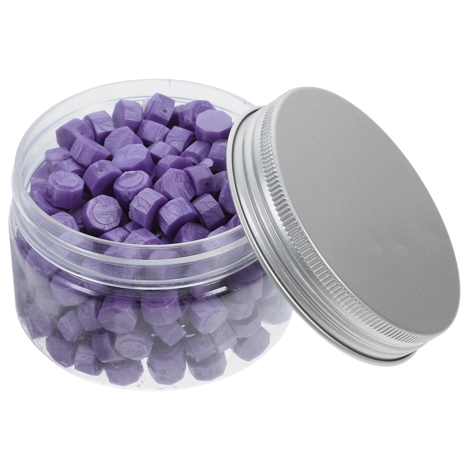 

200pcs Sealing Wax Beads Cards Envelope Stamp Kit Purple Craft Invitations DIY Letter Present Wax Pellets Practical Document