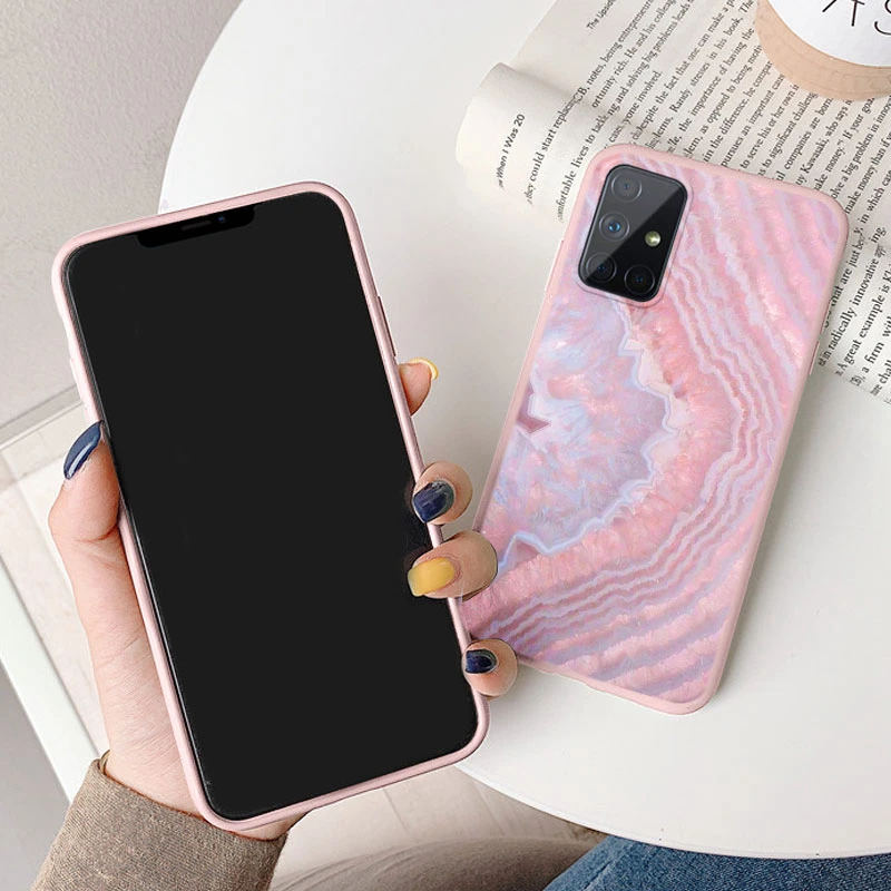 Funda Silicona Mármol Samsung Galaxy A51 A71 - imagen 4