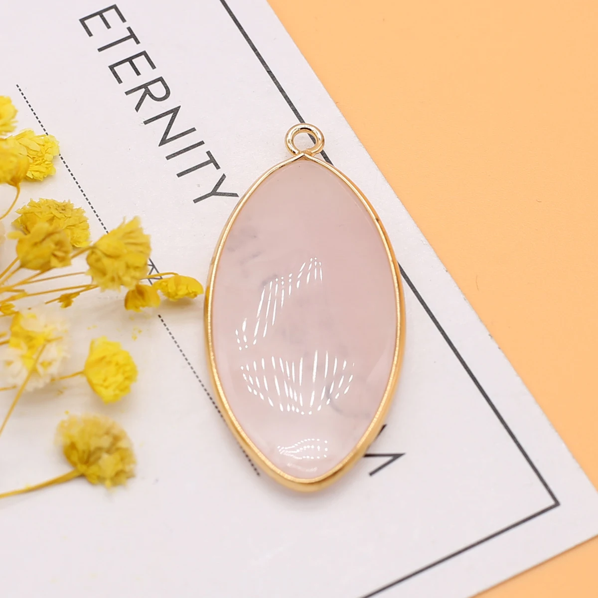 Natural Crystals Stone Pendant Rose Quartz Amazonite Agate Charms for Jewelry Making DIY Necklaces Earrings Accessories