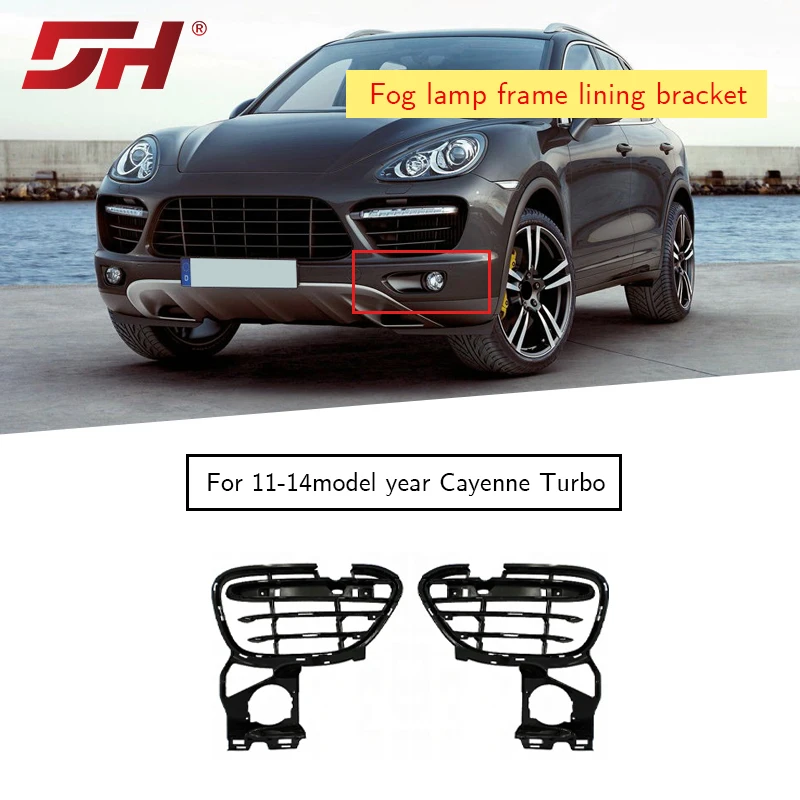 

Car front bumper fog cover suitable for Porsche Cayenne 958.1 turbo 2011-2014 95850568140 95850568240