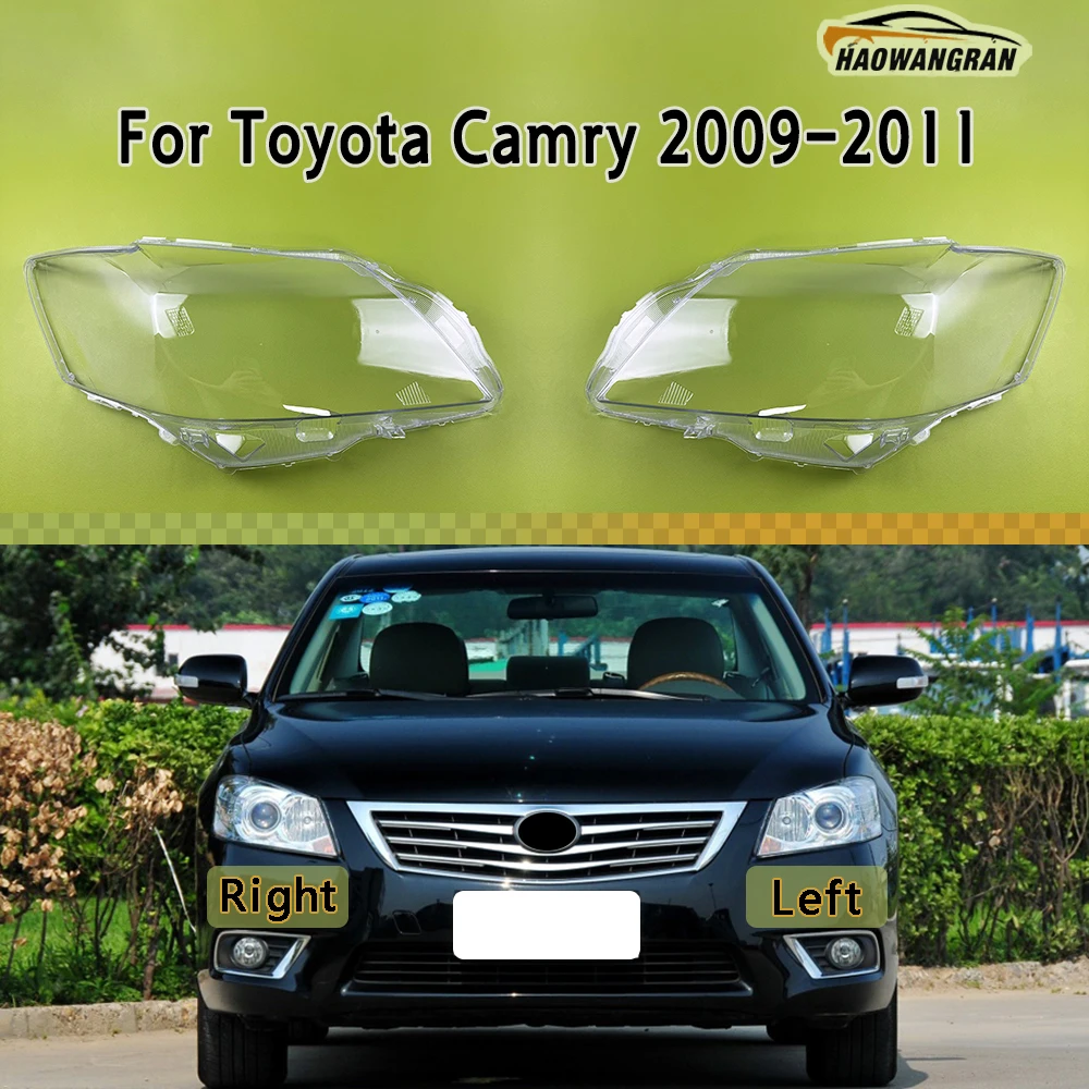 

For Toyota Camry 2009 2010 2011 Front Headlamp Cover Transparent Headlight Shell Lens Plexiglass Replace Original Lampshade