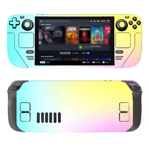 For Steam Deck Solid Color PVC Skin Vinyl Sticker Decal Cover Dustproof Protective skin
