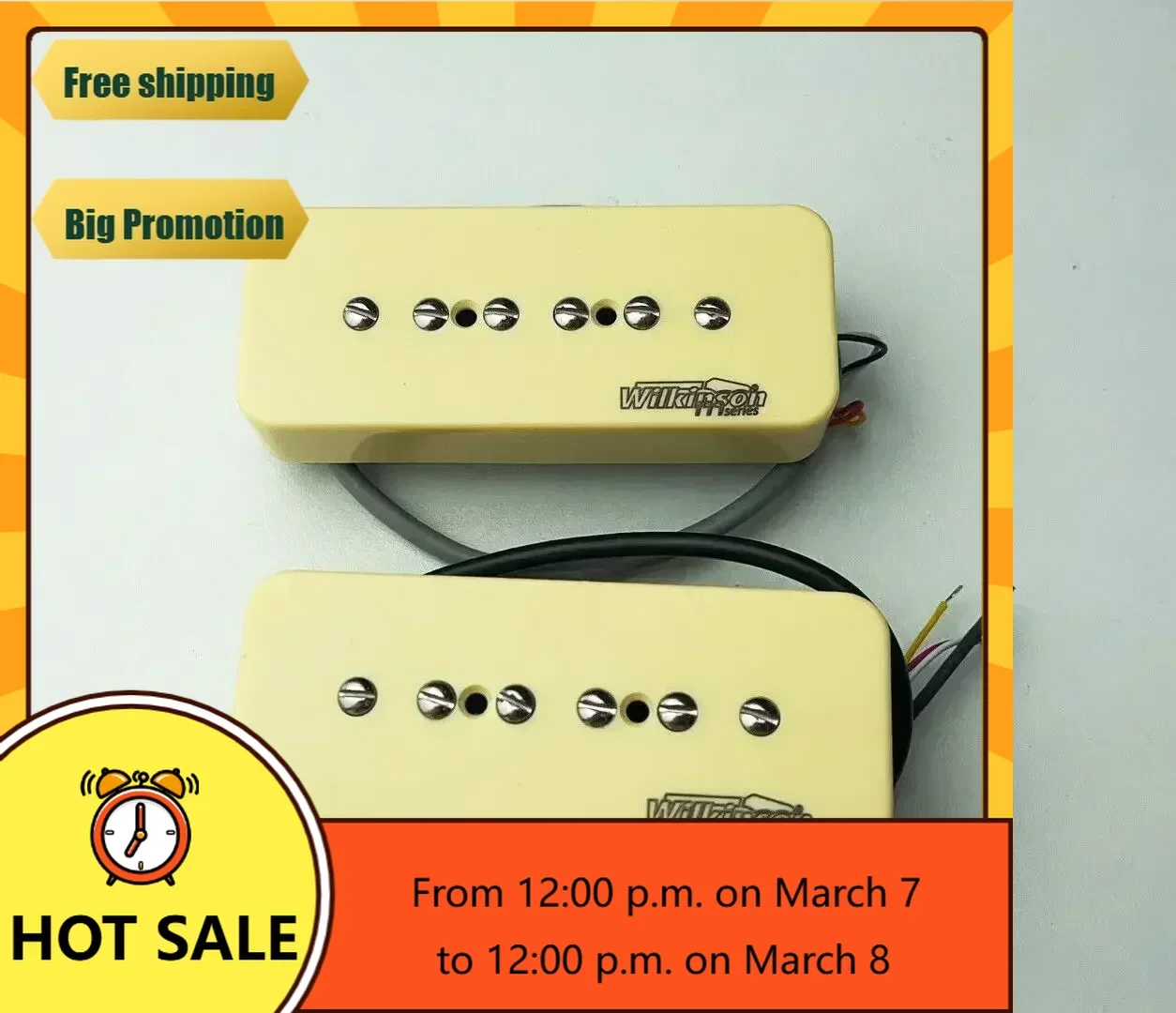 

QX Music Store-Wilkinson electric guitar pickup WO90SK---N,B --P90 Jazz style set
