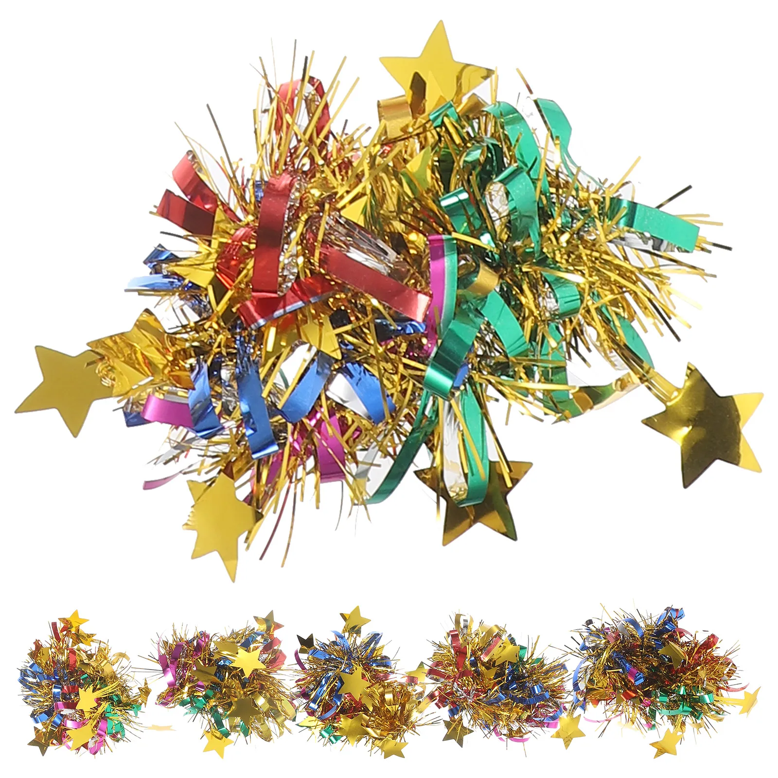

6pcs Children's Hand Flowers Bright Cheerleading Pom Poms Durable Performance Props Dance Supplies Gymnastics Team Sports