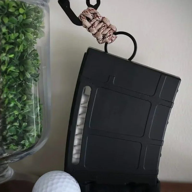 Professional Golf Tee Storage Holder Portable Golf Ball Stud Organizer Barrel Bundle Keychain Golf Training Aid Accessories