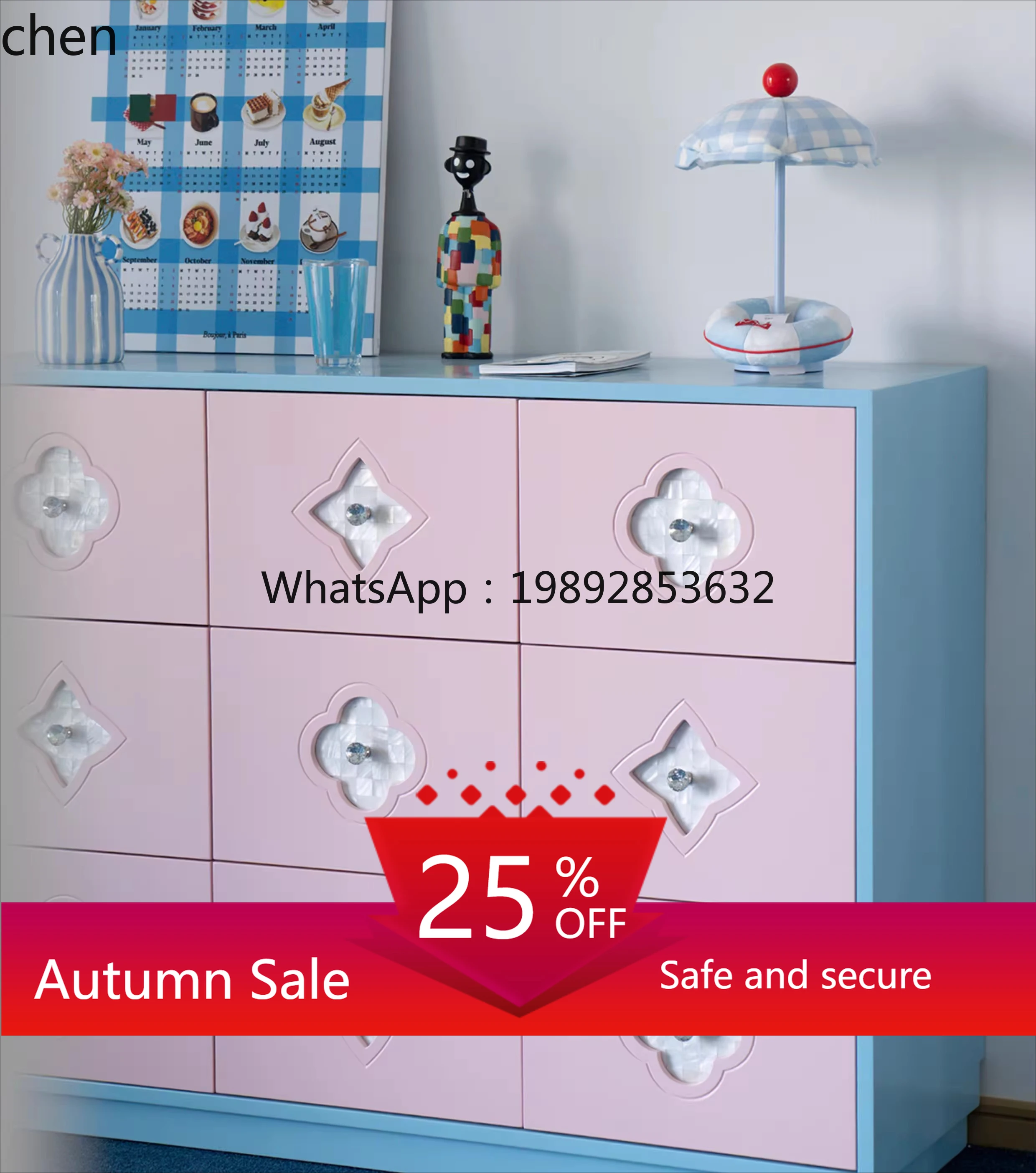 

shell chest guest restaurant small apartment bedroom bedside storage side cabinet living room decoration