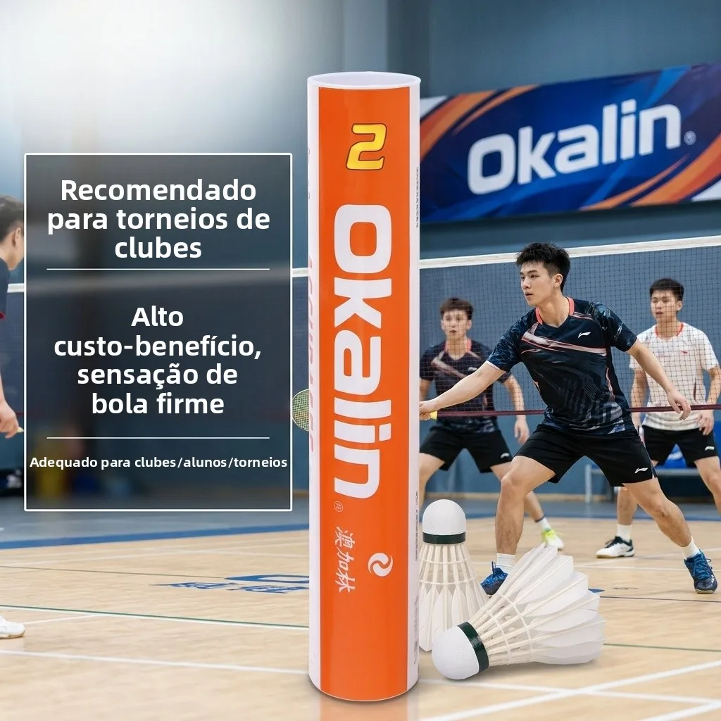 okalin-ac2-badminton-shuttlecocks-professional-grade-duck-feathers-durable-for-training-and-competition-high-stability-flight