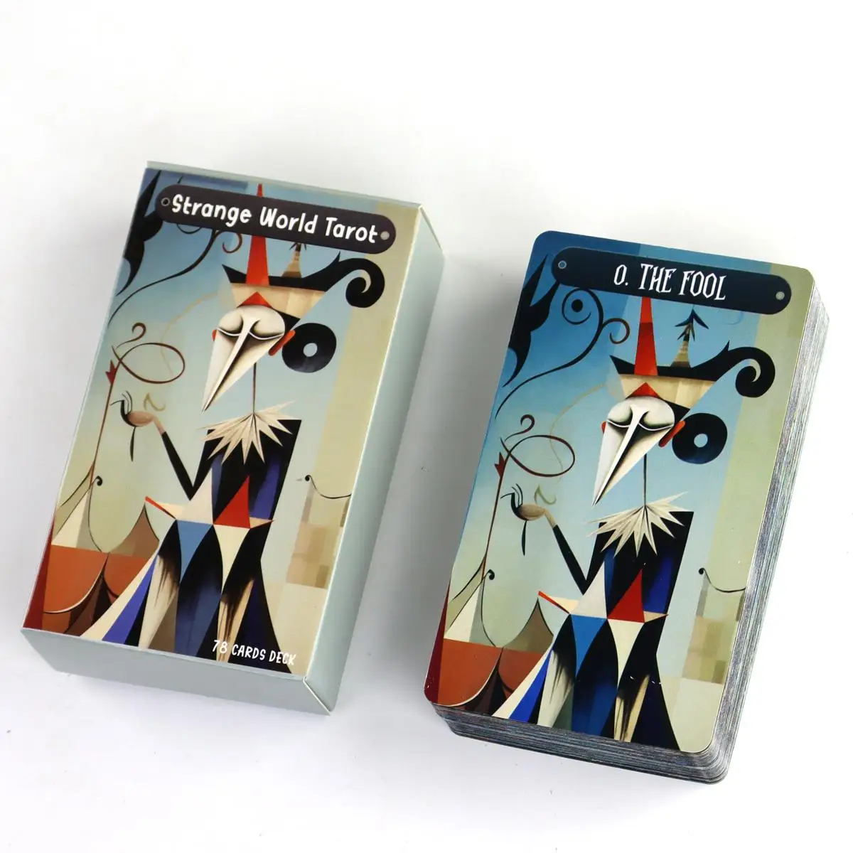 Strange World Tarot Original Art Work 78 Pcs Tarot Cards Based on Rider Waite System 10.3*6cm