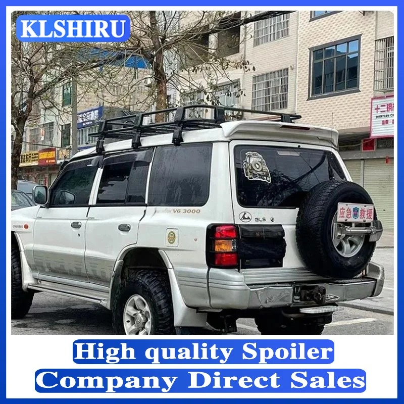 For Mitsubishi PAJERO V33 Spoiler 2001-2005 ABS spoiler car tail wing decoration rear trunk