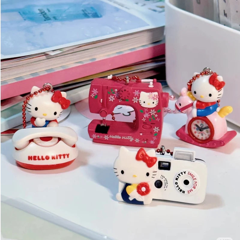 

New Product In Stock 50th Anniversary Collection Design Kt Cat Mini Nostalgic Phone Collection Sewing Machine Camera Scene Penda