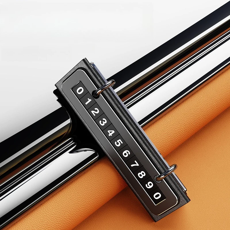 علامة وقوف السيارات المؤقتة الجديدة التقويم الإبداعي لوحة ترخيص متحركة أجندة مكتبية /رزنامة مكتبية زخرفة رقم اللوحة #3