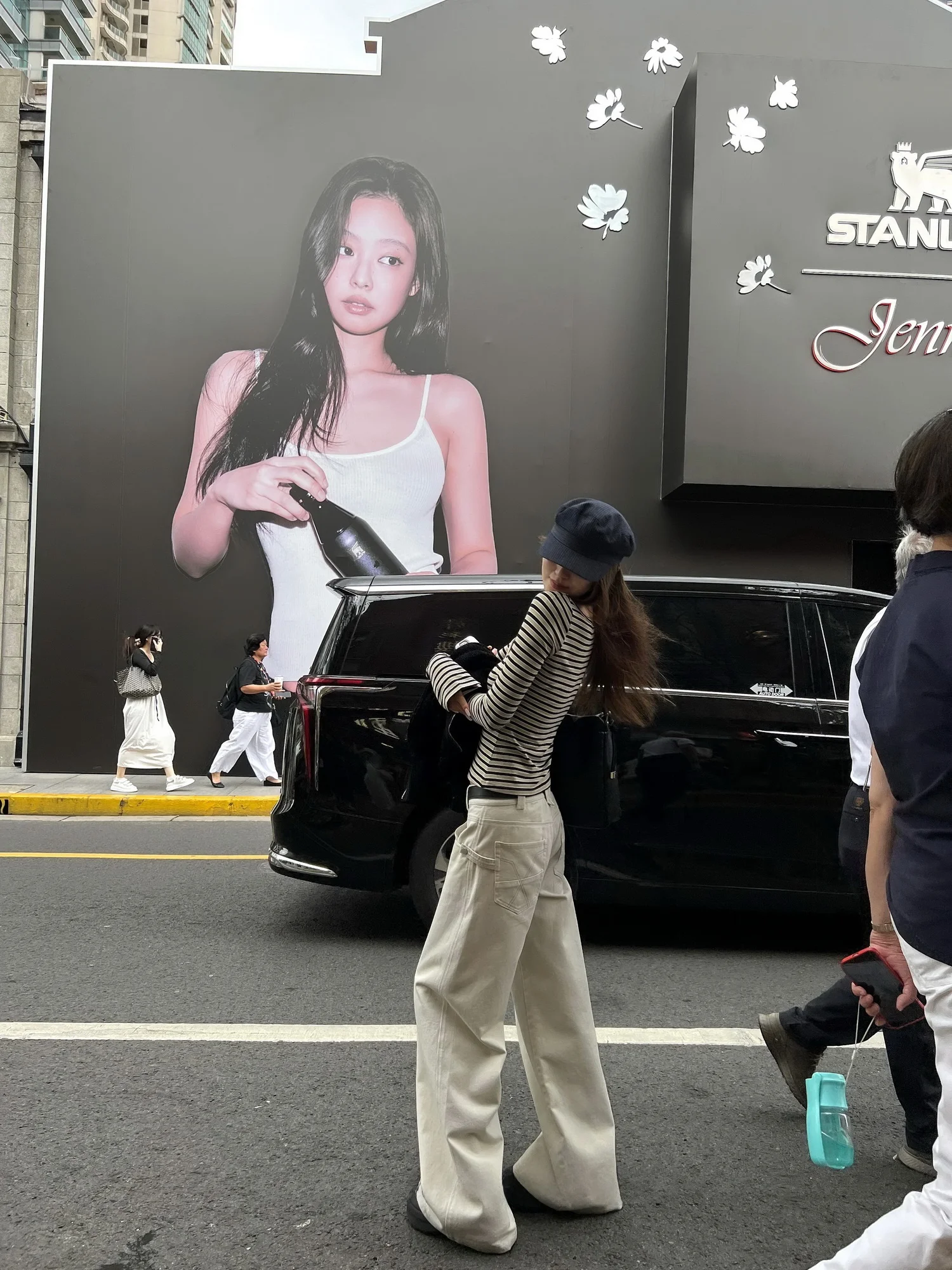 

American Sle Casual Pants Women's Loose Straight Leg Wide Leg Pants Workwear Versatile Slimming Low Waist Cotton Blend