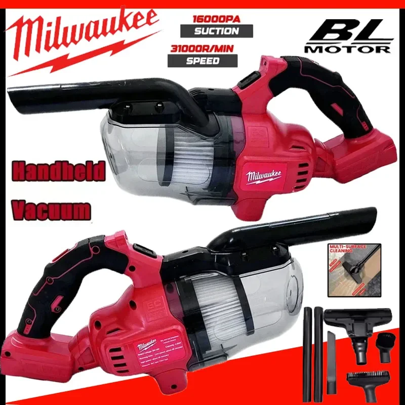 

Milwaukee LED Cordless Electric Vacuum Cleaner Portable Household Industrial Construction Cleaning Tool 18v Battery