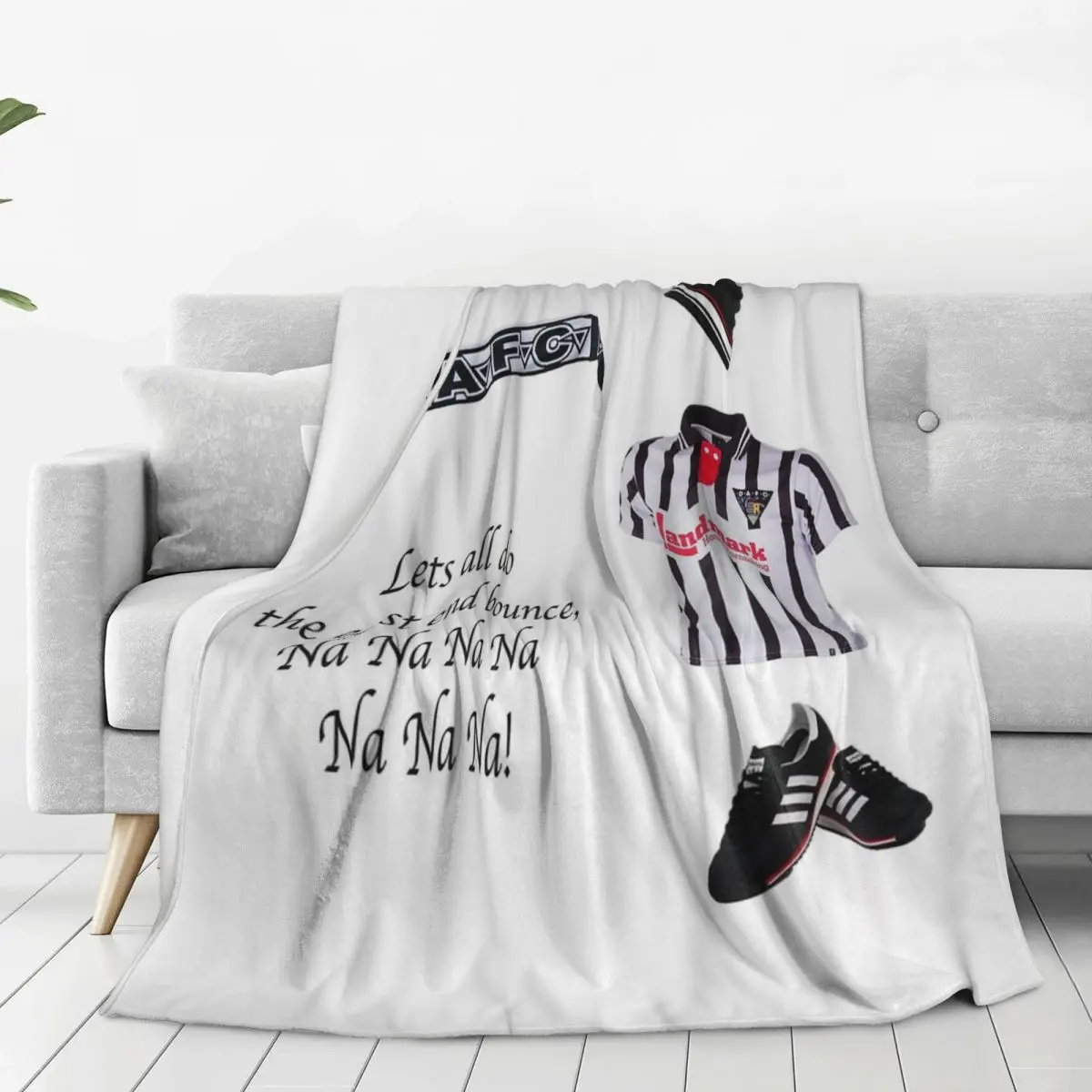 Dunfermline Athletic FC Blanket Flannel Lightweight Throw Blankets Sofa Throw Blanket For Home Bedroom Travel Throws Bedspread