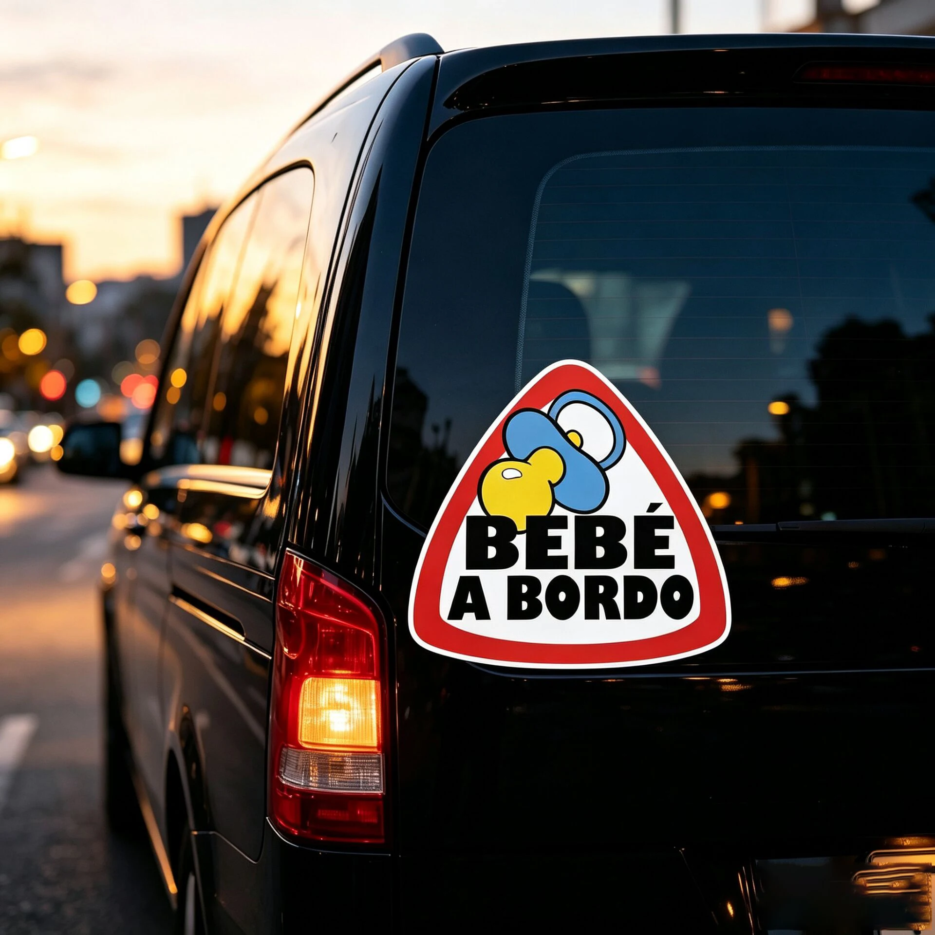 LYKX Car Sticker Baby on Board Spanish Bebe A Bordo Colorful Waterproof Reflective Decal Auto Accessories PVC Decals - view 3