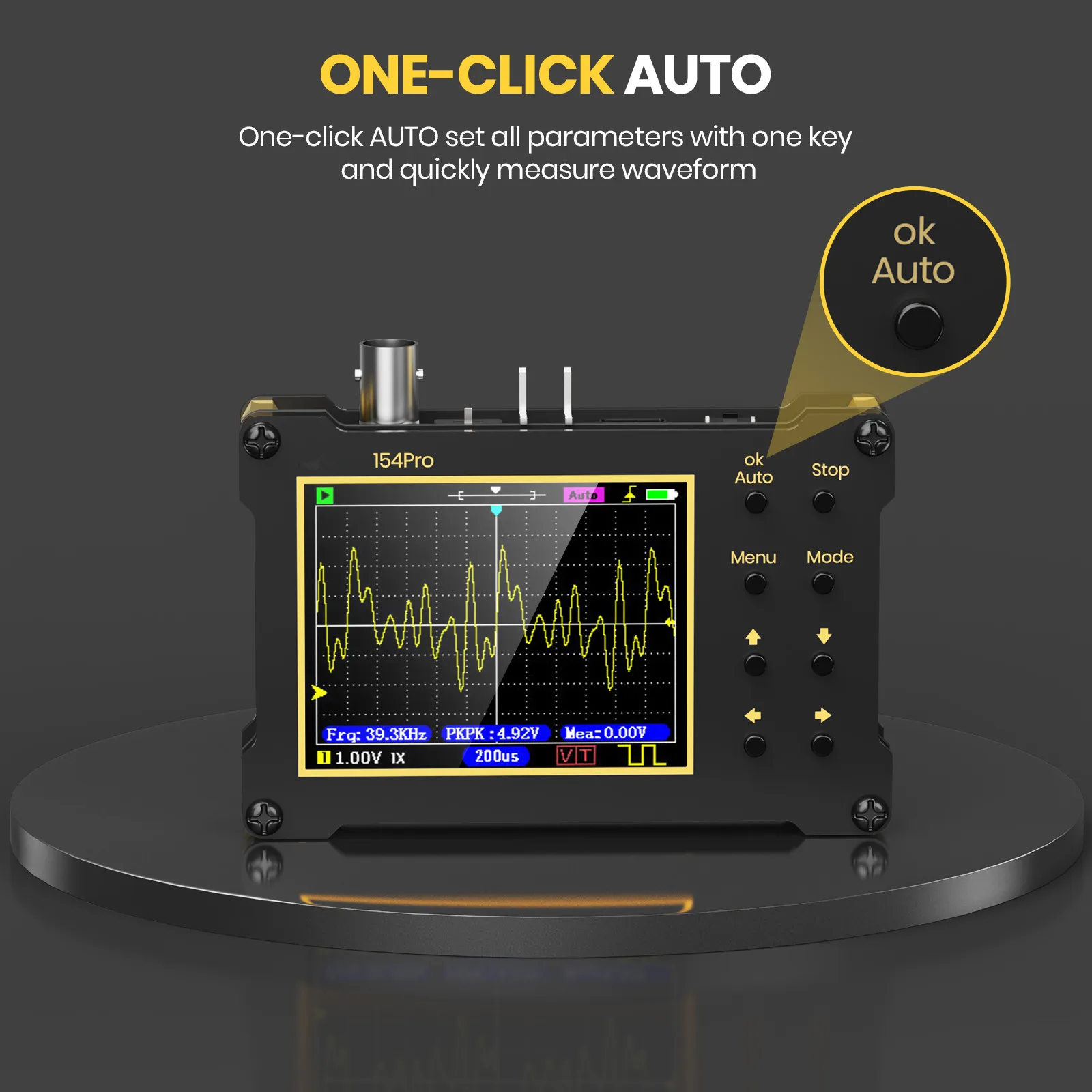 DSO154Pro 2.4-inch Screen Digital Oscilloscope1MHz & 18MHz Analog Bandwidth Support Signal Generator