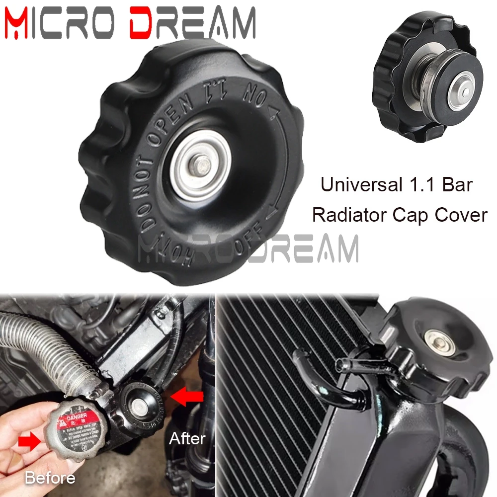 Tampas universais para radiador de motor de motocicleta, 1.1 bar, para honda vt 600 c shadow 19045my3621 gl cb cbr vf xl ntv st vt xrv pc nx nsr