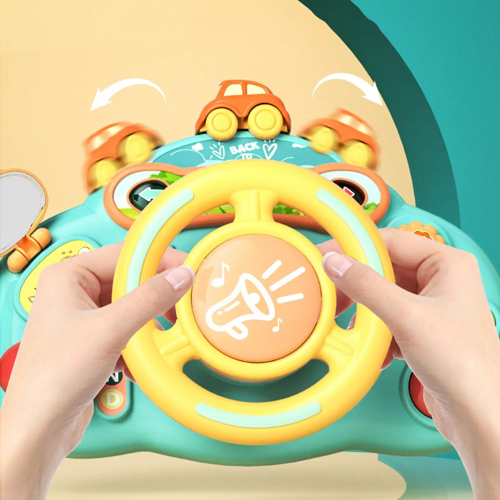 Stroller Steering Wheel Fun Learning Baby Kids Musical Vocal Toys Controller Toy Steering Wheel Kids Steering Wheel for Children