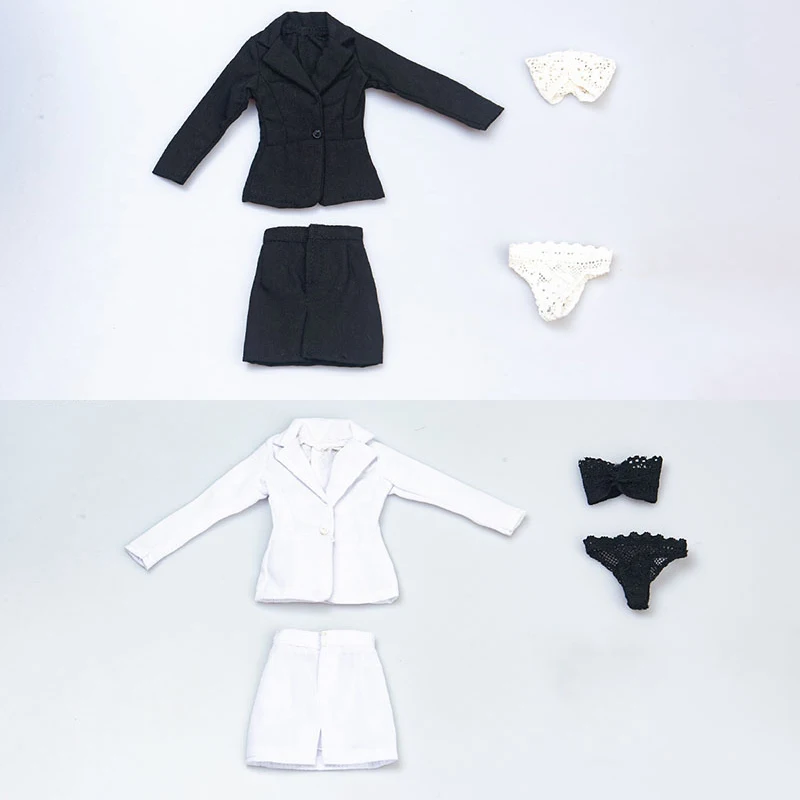 

TYM129 1/6 OL Suit Jacket Skirt Underwear Clothes Set Model Fit 12'' Female Soldier Action Figure Body for Hobby Collection Stoc