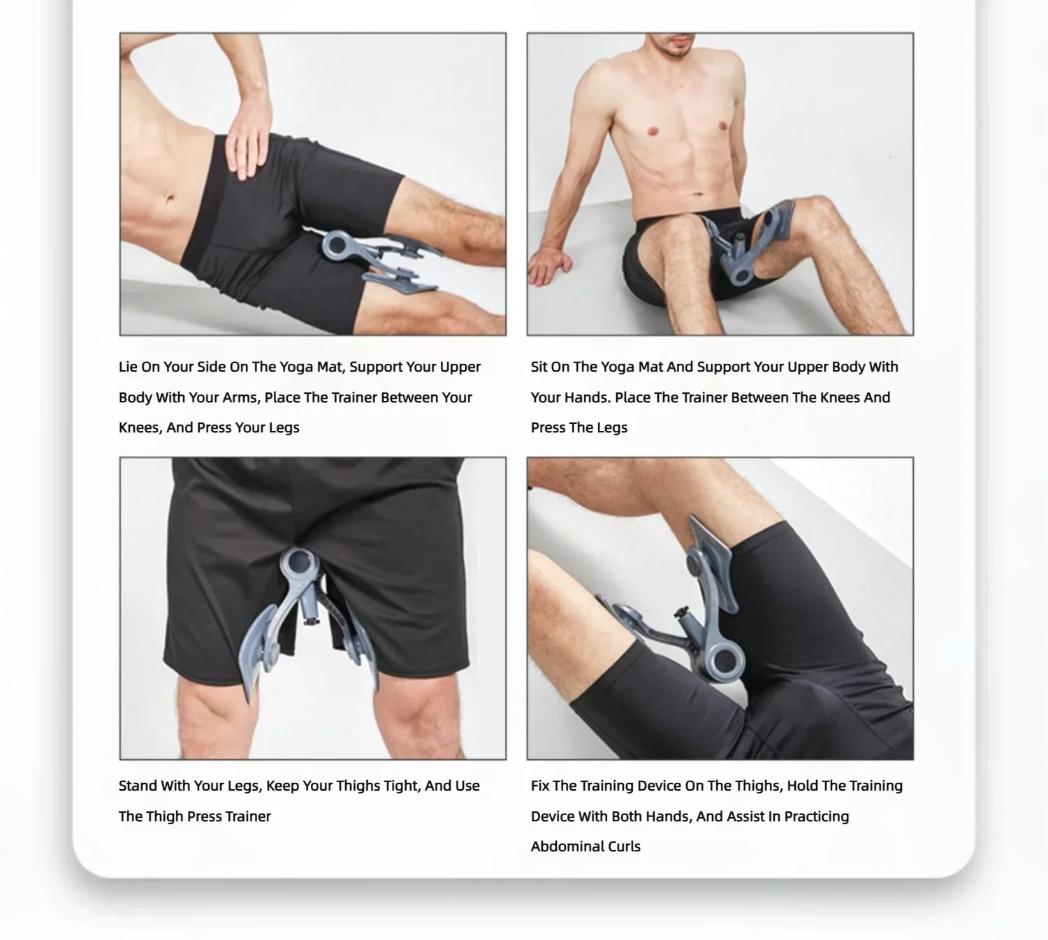Kegel Fitnessgeräte Heimübung Becken Beckenmuskeltrainer Gesäßgeräte für Männer Bodentrainer - Stärken – Detail 12