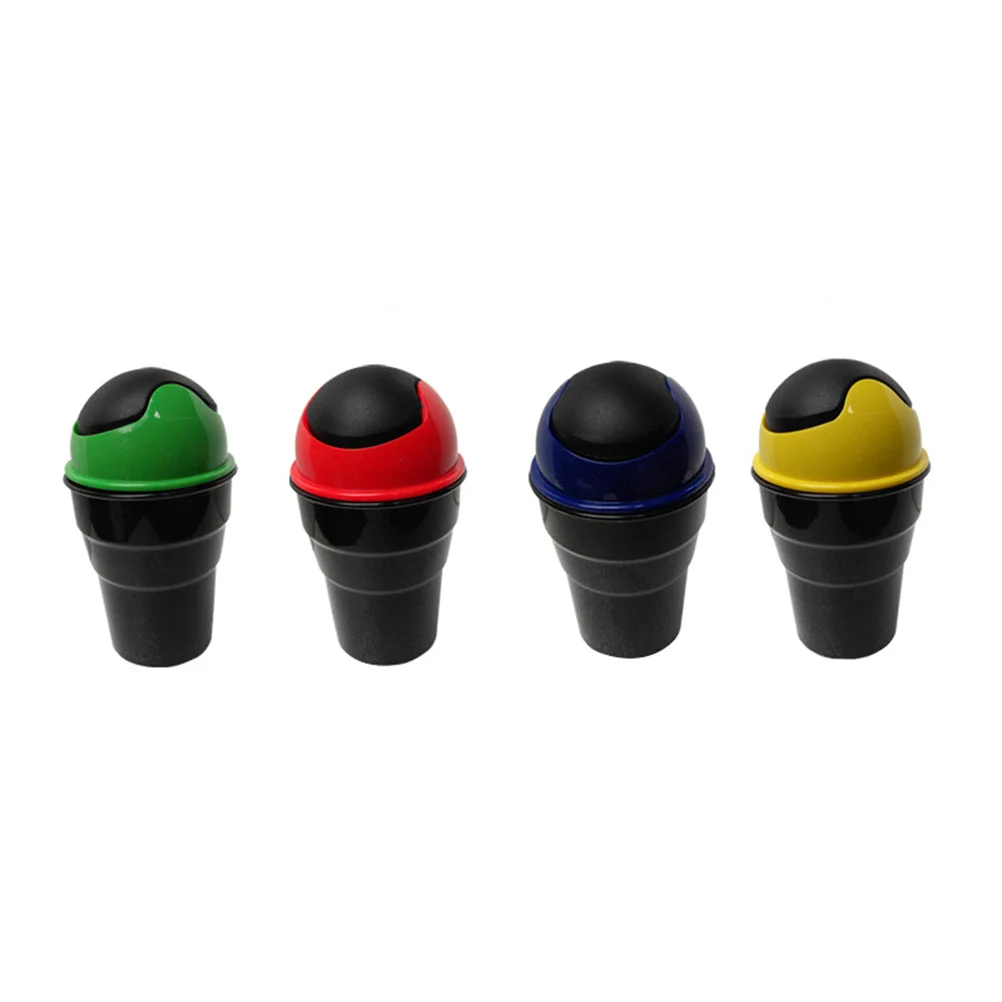 

Portable Trash Can Cup Shaped Durable Storage Bin Eco Friendly Rubbish Holder Vehicle Garbage Container Auto Accessory
