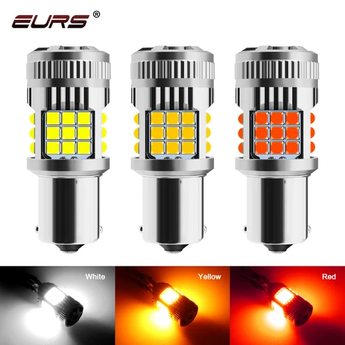 1X P21W BA15S LED 1156 PY21W BAU15S BAY15D 1157 P21/5W T20 7440 7443 bombilla LED Canbus señal de giro de coche luz de freno inverso 12V 24V