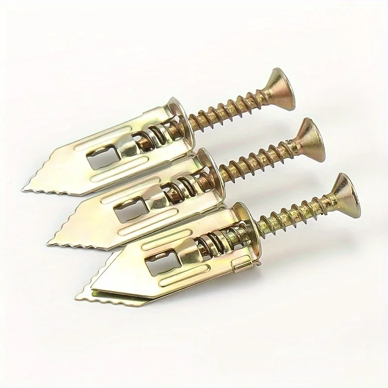 10set Self Tapping Screws Self Drilling Anchors Screws Drywall Anchors Easy Application for Gypsum Plasterboard Dowel