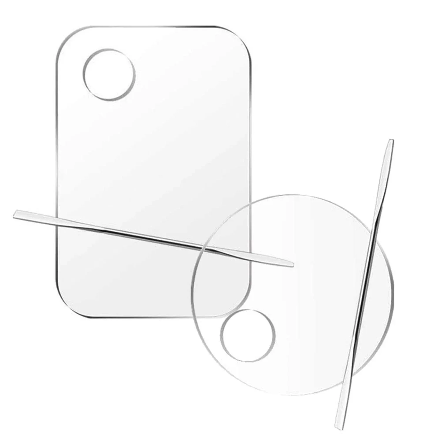 Mühelos atemberaubende professionelle Make-up-Paletten aus Acryl mit praktischem Schaberwerkzeug – perfekt für Enthusiasten und Handwerker