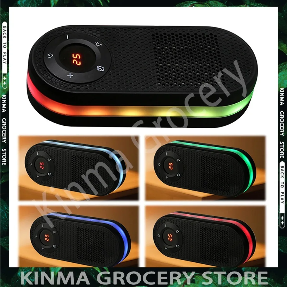 

Wall Mounted Space Heater With Night Light Small Quick Heat Room Warmer Overheat Protection Office Desktop Household Heater