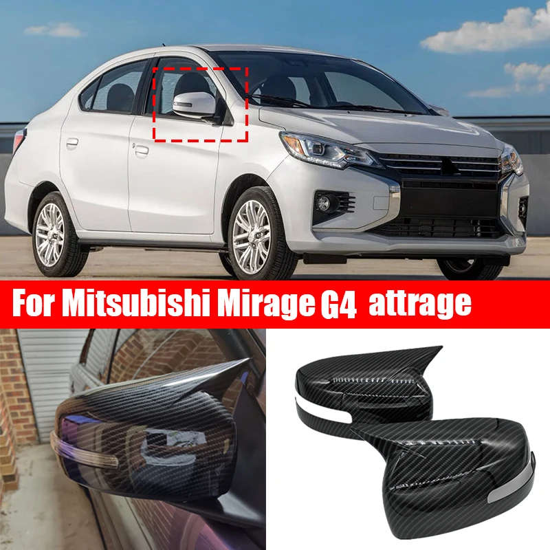 

For Mitsubishi Mirage G4 attrage 2016 2017 2018 2022 2023 Exterior mirror cover with scratch-resistant rear view mirror cover