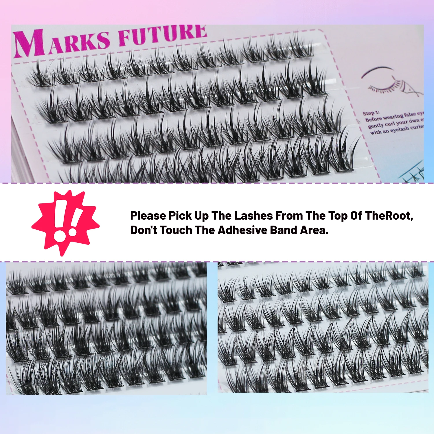 144 قطعة من رموش C Curl ذاتية اللصق مع ملاقط - نمط سميك عين القطة الطبيعية، أطوال مختلطة 10-16 مم، رموش صناعية قابلة لإعادة الاستخدام سهلة الاستخدام للمبتدئين في الاستخدام