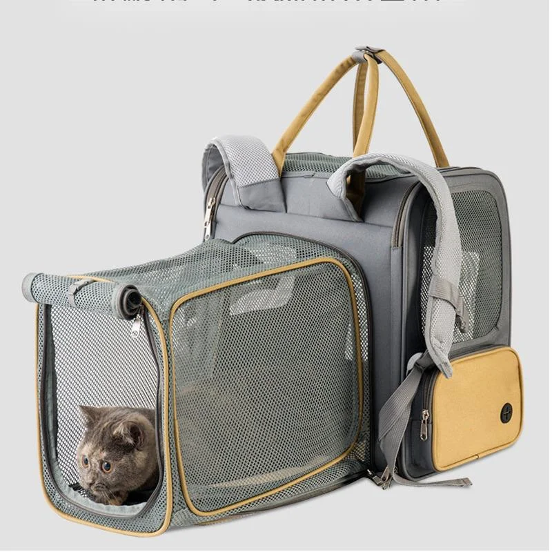 

Outgoing Portable Backpack For Pet Extended Design Cat Basket Breathable Kitten Crate Widened Shoulder Strap Carrying Bag