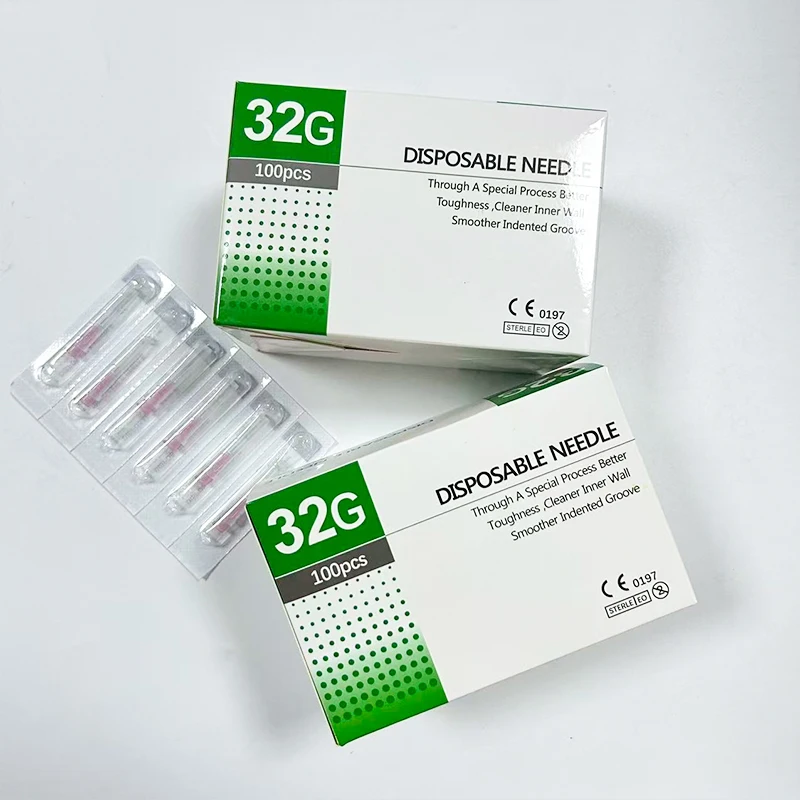 

100pcs Disposable Needle 32G 4MM 6MM 8MM 13MM Painless Small 32g Needle Hand Tool