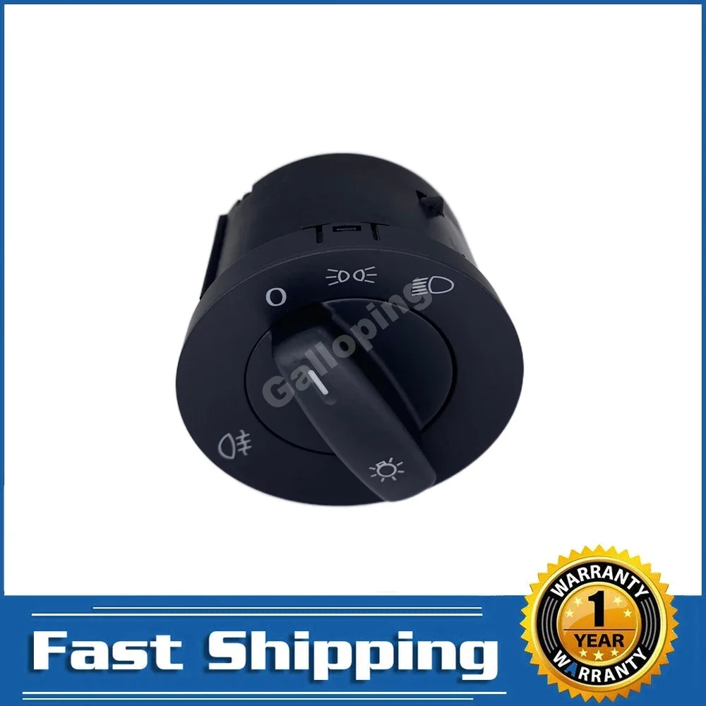 1T0941431B Headlight Switch Light Lamp Knob for VW Caddy 2004 - 2008 Touran 2003 2004 2005 2006 1T0 941 431B Car Accessories