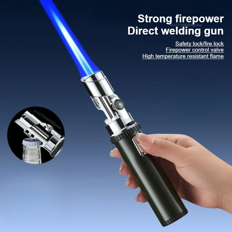 

Creative Multifunctional High Firepower Straight Jet Spray Gun Windproof Straight Flame Lighter Cigar Lighter