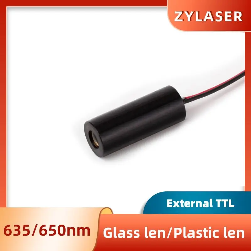 TTL 8mm 650nm 635nm modul laser titik merah PMMA/lensa kaca modul Laser tingkat industri Driver APC alat ukur kepala Laser