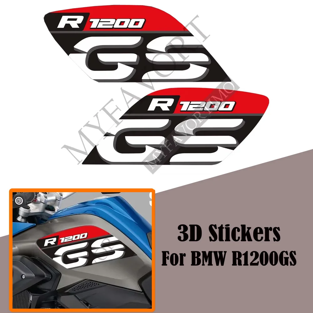 

For BMW R1200GS R1200 R 1200 GS LC Rallye Rally Extension Extender Fairing Fender Tank Pad Stickers Decal Adventure Protector