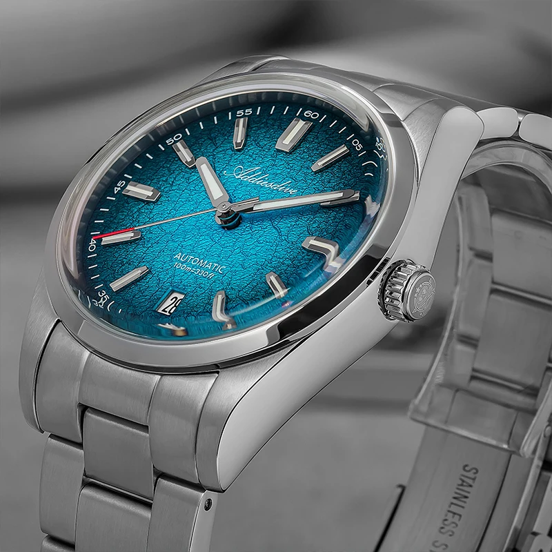 ADDIESDIVE New 39mm Watch Men Top Brand NH35 Automatic Retro Fashion 100m Waterproof Domed Glass Luminous Mechanical Watch