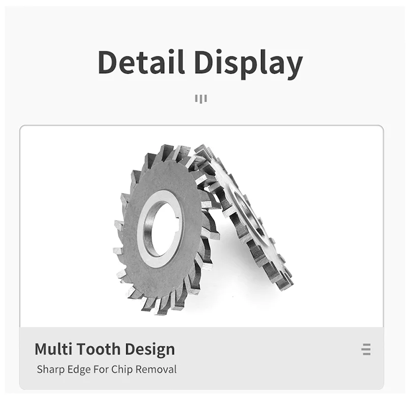 1 pz HSS fresa a lama a tre lati con denti dritti in acciaio ad alta velocità 50 63 75 80 100 125 130 150mm spessore 4mm-20mm