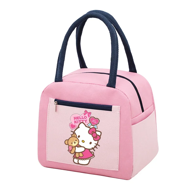 Hello Kitty Lunch Bag Children Thermal Cooler Bag Printed High Capacity Insulated Bag School Portable Lunch Box Picnic Tote Bags view 3