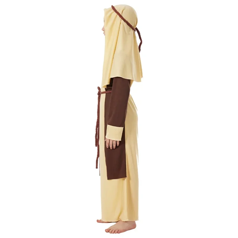 Costume Arabe de Saint Joseph pour Enfant, Tenue de Cosplay pour Halloween, Carnaval de Pâques, Robe de Barrage de Pourim