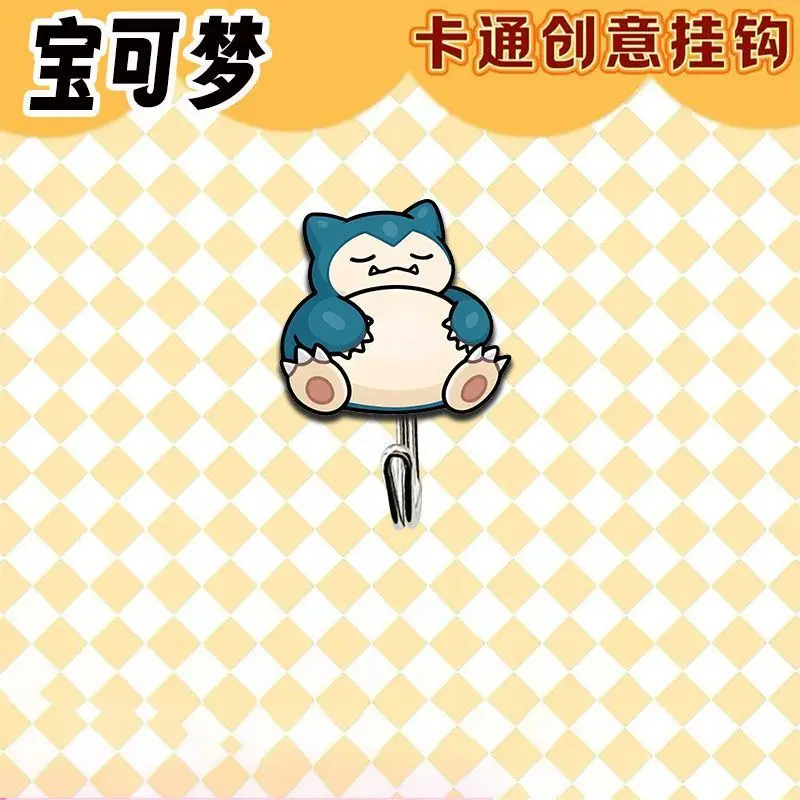 Cute and creative Pokémon-themed hooks for student dorms, bathrooms, and kitchen walls, no-drill adhesive hooks, fun gift view 5