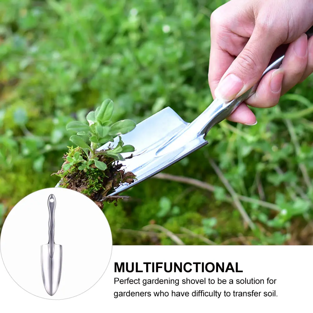 

Gardening Shovel Aluminum Alloy Digger Tool Soil Spatula Transplanting Practical Bonsai Fleshiness Ergonomic Handle Reduce