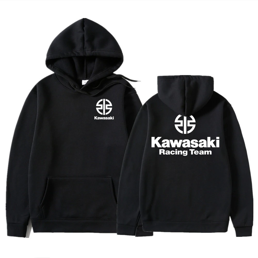 Spring and Autumn Men's 2025 New Kawasaki Motorcycle Logo Hoodie Women's Casual Sports Hoodie Couple Street Fashion Top