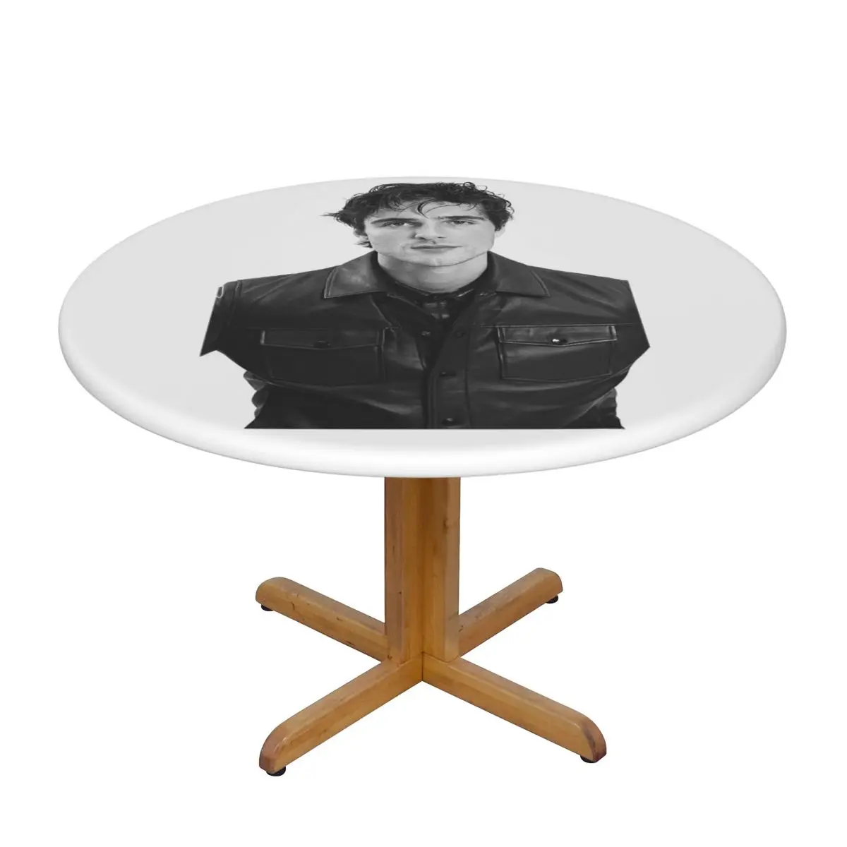 Jacob Elordi Australian Actor Waterproof Round Tablecloth Oilproof Table Cloth for Kitchen Events Dining Table Cover