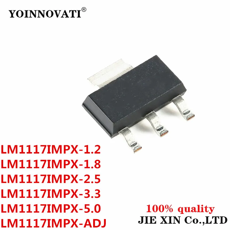 10Pcs New Original LM1117 LM1117IMPX LM1117MPX-1.2 1.8 2.5 3.3 5.0 ADJ SOT-223 NO5A module Wholesale In Stock Free Shipping