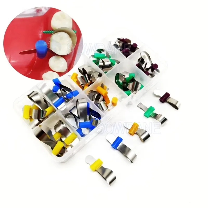 P Lab Teeth Retainer Ring Metal Matrice Lab Matrix Bands Retainerless Automatrix with Locker Metal Matrices s