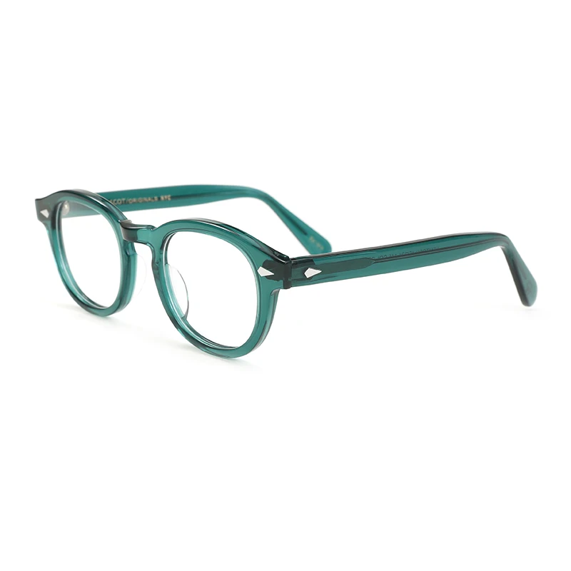Men\'s Spectacle Frame Johnny Depp Style Glasses Clear Lens Brand Designer Male Acetate Frame Vintage Eyeglasses
