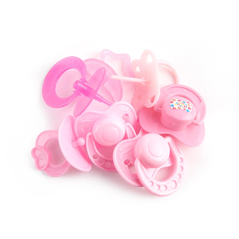 2Pcs/Lot Lovely Dolls Pacifier Doll Play House Supply Dollhouse Plastic Dummy Nipple Kids Toy Doll Accessories